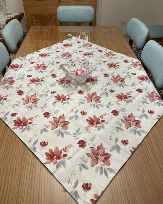 Table Cloths - Burgundy Flowers