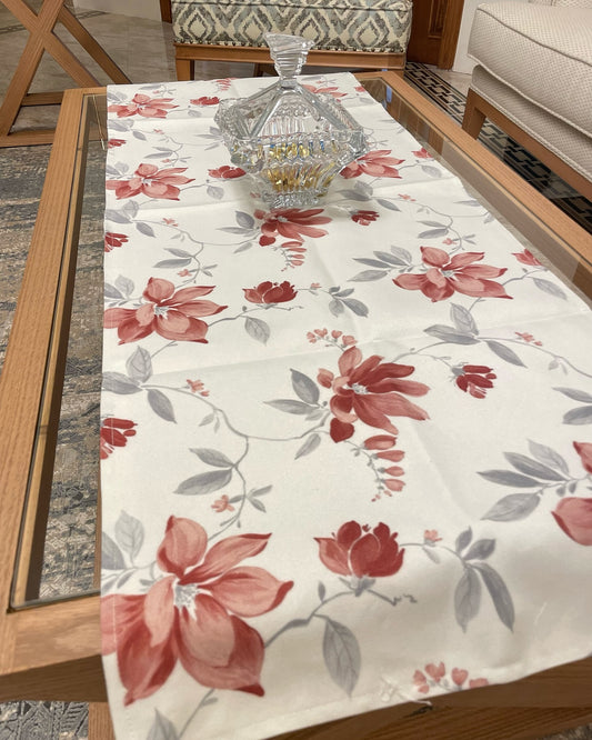 Table Cloths - Burgundy Flowers