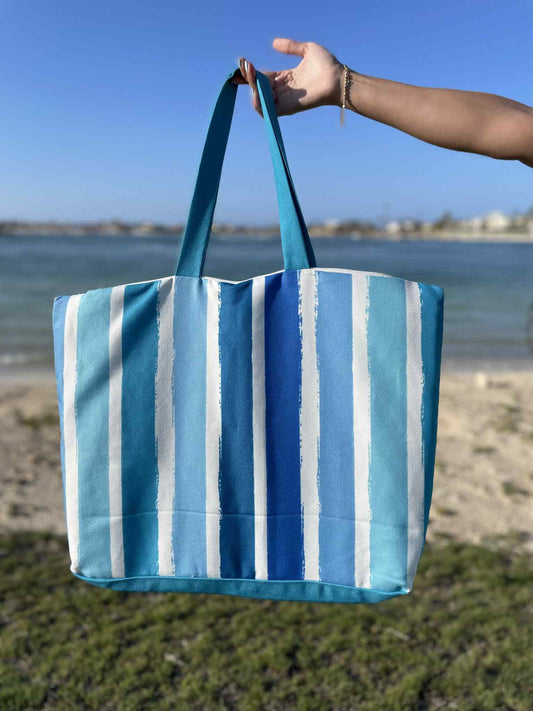 Tote Bag - Blue Strips