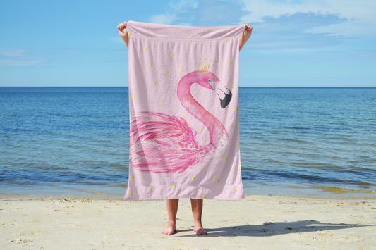 Beach Towel - Pink Flamingo